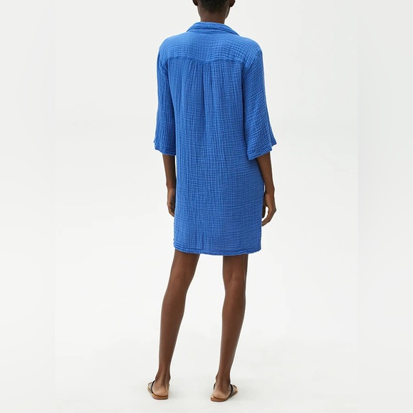 MICHAEL STARS NWOT CECILY DOUBLE GAUZE SHIRT DRESS - Picture 2 of 10